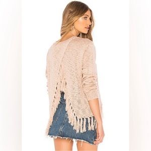 REVOLVE Sweater with Fringe and Back Detail